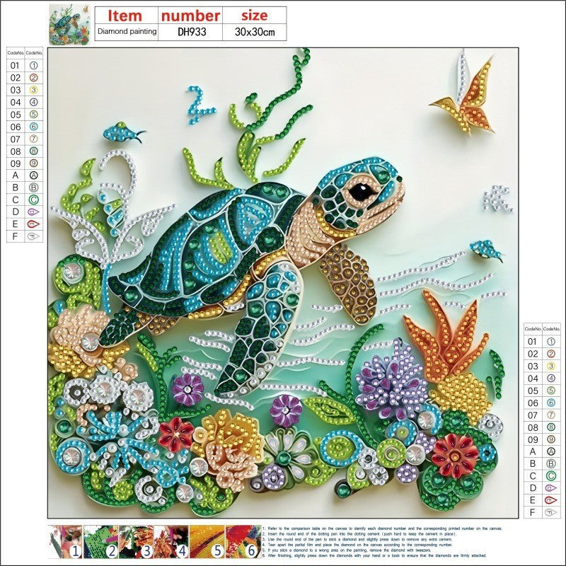 DIY 5D Diamond Painting Acrylic Pendant Craft Kit