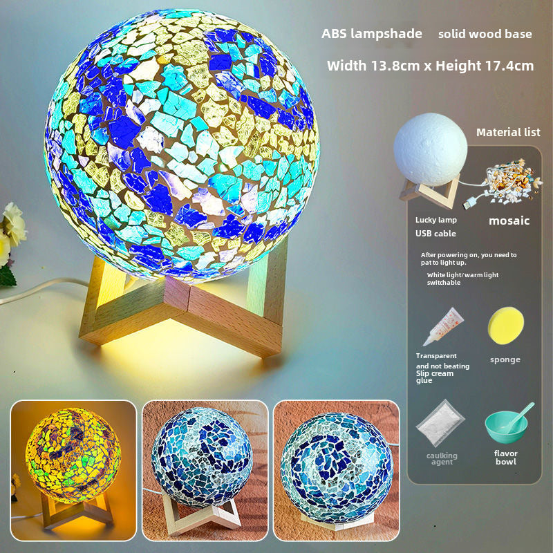 DIY Mosaic Table Lamp Craft Material Kit