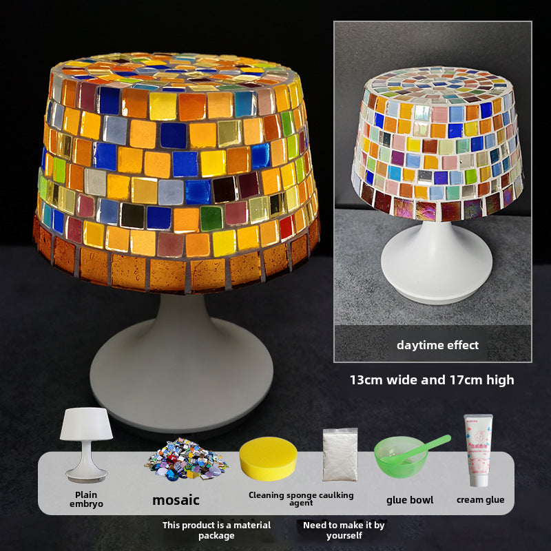 DIY Mosaic Table Lamp Craft Material Kit