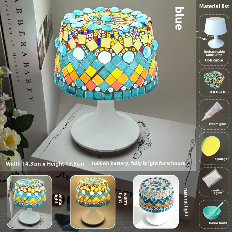 DIY Mosaic Table Lamp Craft Material Kit