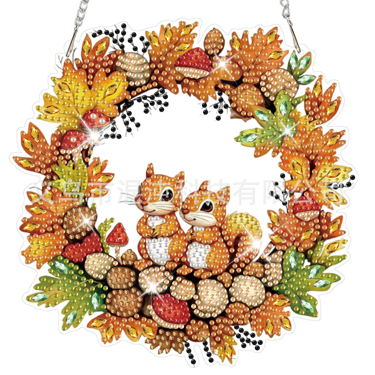 DIY Halloween Diamond Painting Acrylic Pendant Kit