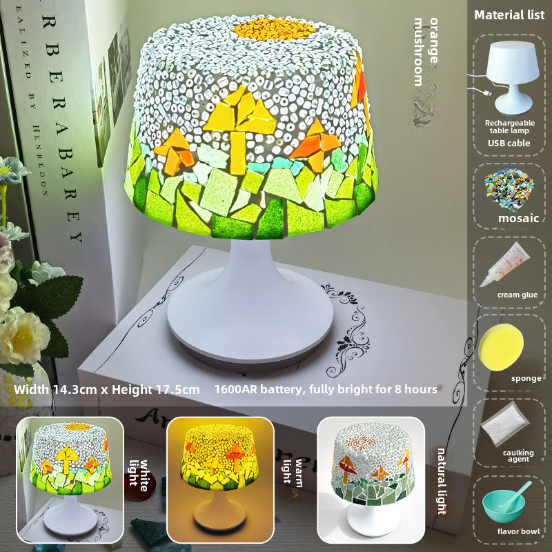 DIY Mosaic Table Lamp Craft Material Kit