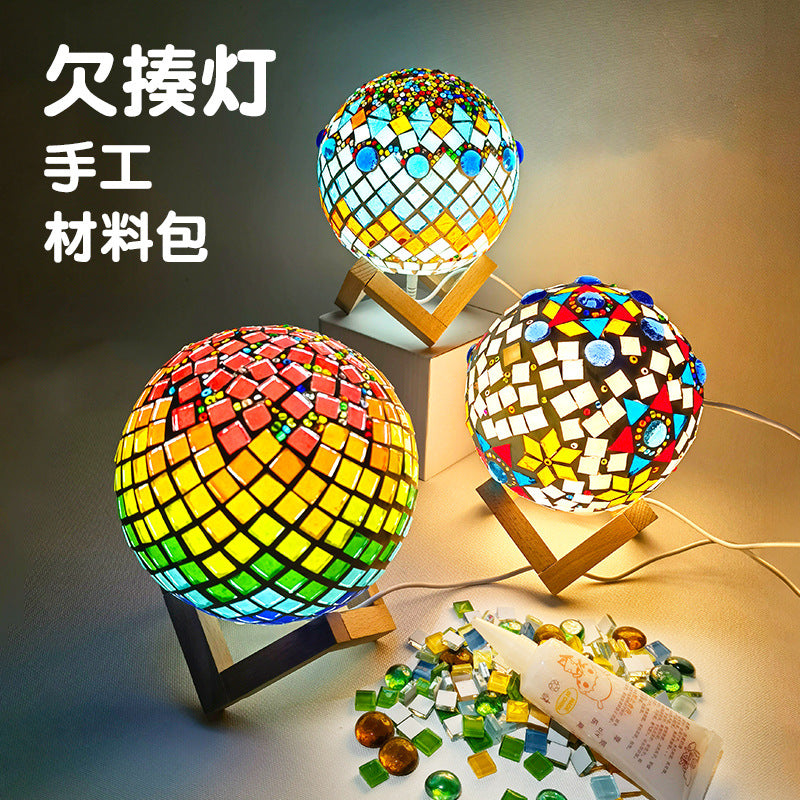 DIY Mosaic Table Lamp Craft Material Kit
