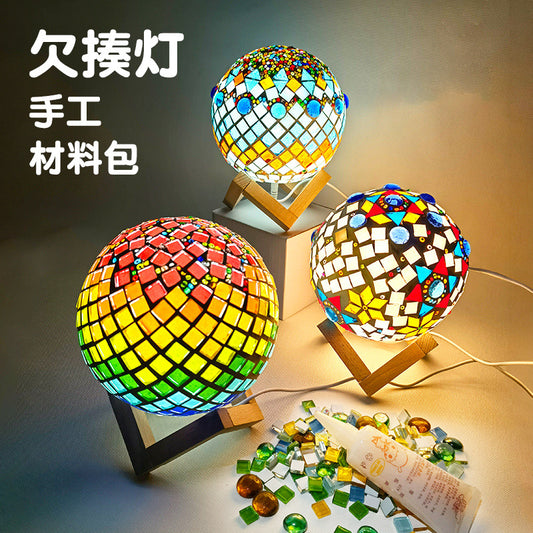 DIY Mosaic Table Lamp Craft Material Kit