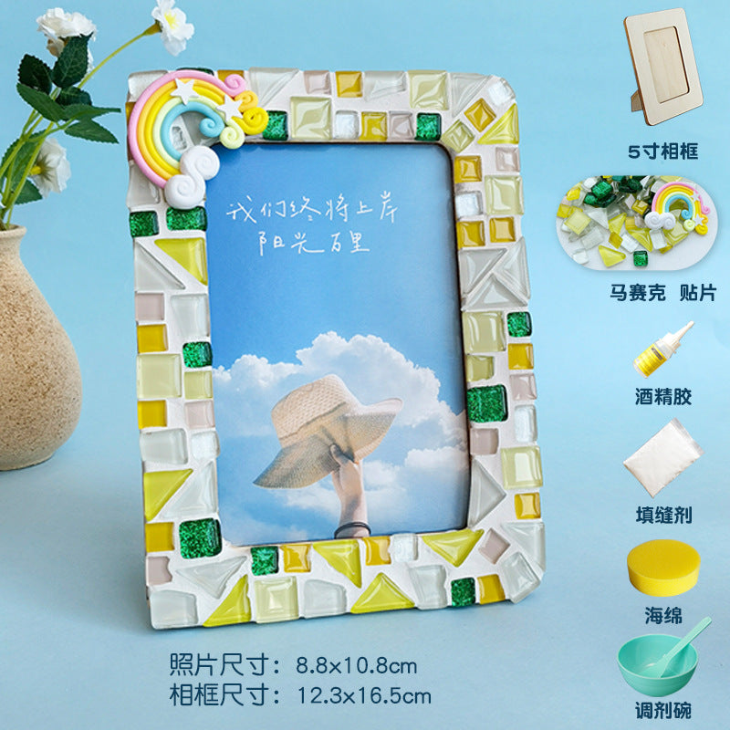 DIY Mosaic Photo Frame Craft Material Kit