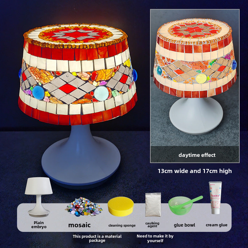 DIY Mosaic Table Lamp Craft Material Kit