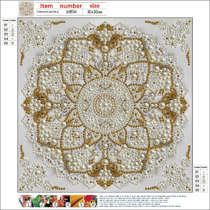 DIY 5D Diamond Painting Acrylic Pendant Craft Kit