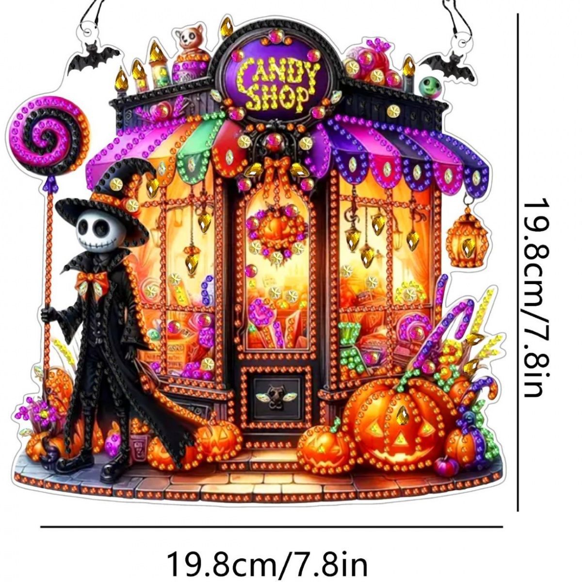 DIY Halloween Diamond Painting Acrylic Ornament Kit