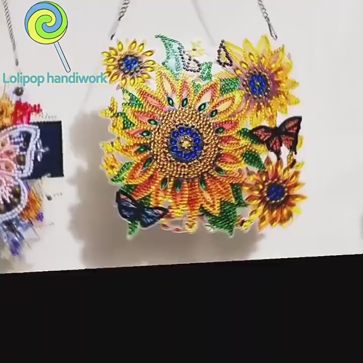 DIY Halloween Diamond Painting Acrylic Pendant Kit