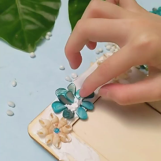 DIY Mosaic Cream Photo Frame Craft Material Kit