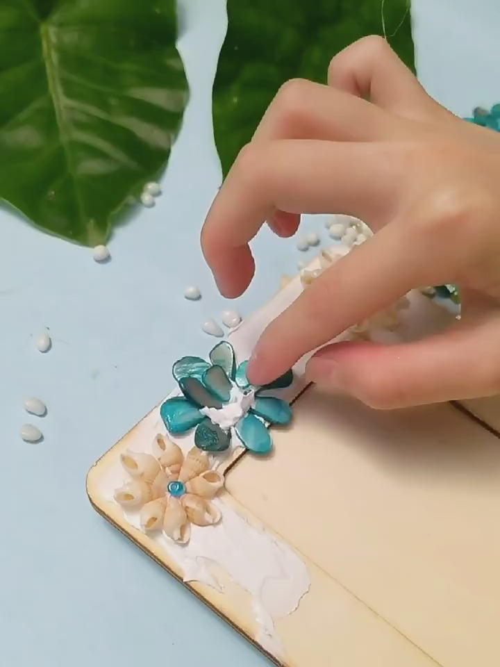 DIY Mosaic Cream Photo Frame Craft Material Kit